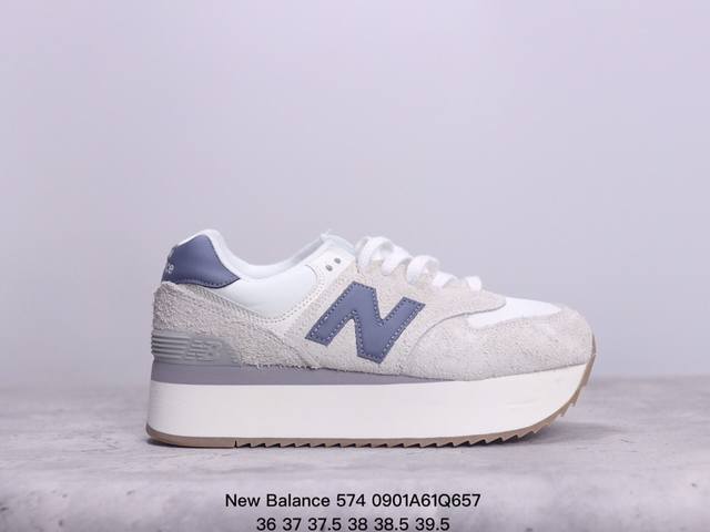 New Balance Nb574官方24年新款女百搭舒适运动厚底增高鞋 xm0901Q657