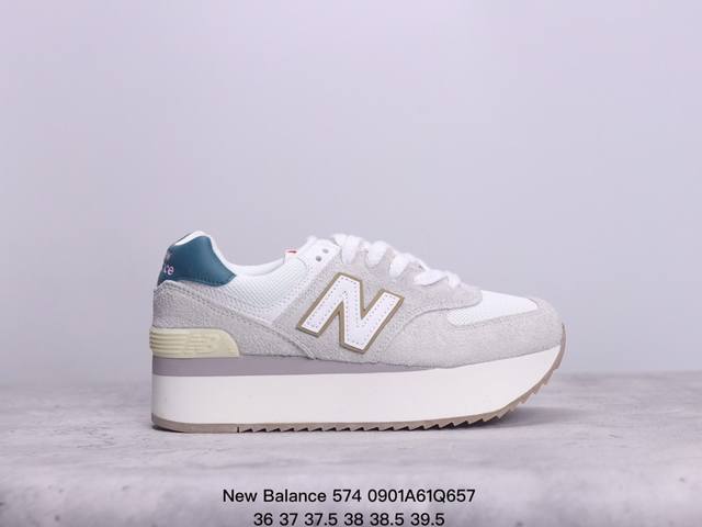 New Balance Nb574官方24年新款女百搭舒适运动厚底增高鞋 xm0901Q657