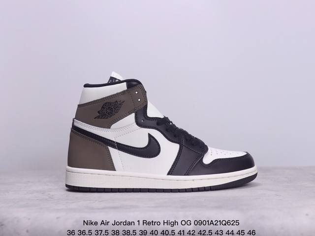 耐克 Nike Air Jordan 1 Retro High Og 乔丹一代篮球鞋复刻运动鞋 皮面高帮板鞋的设计灵感源自运动夹克，带你重温入选球队时刻。采用经