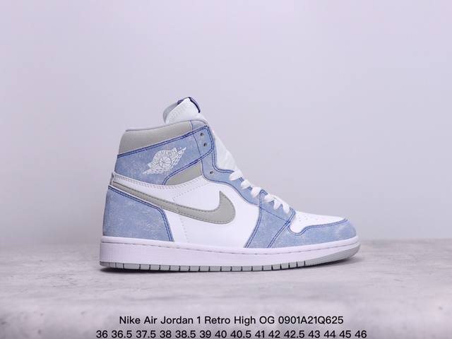 耐克 Nike Air Jordan 1 Retro High Og 乔丹一代篮球鞋复刻运动鞋 皮面高帮板鞋的设计灵感源自运动夹克，带你重温入选球队时刻。采用经