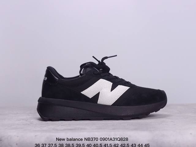 公司级new Balance Nb370 新百伦织物层牛皮防滑减震透气舒适耐磨减震低帮轻休闲鞋 货号:U370Ah 尺码:36 37 37.5 38 38.5