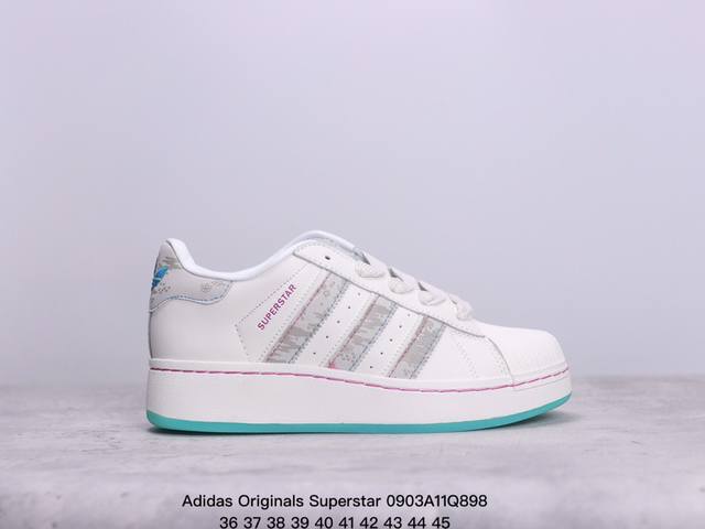 公司级阿迪达斯adidas三叶草 Originals Superstar 贝壳头系列低帮经典百搭休闲运动板鞋 货号:Id1 尺码:36-45 xm0903Q89