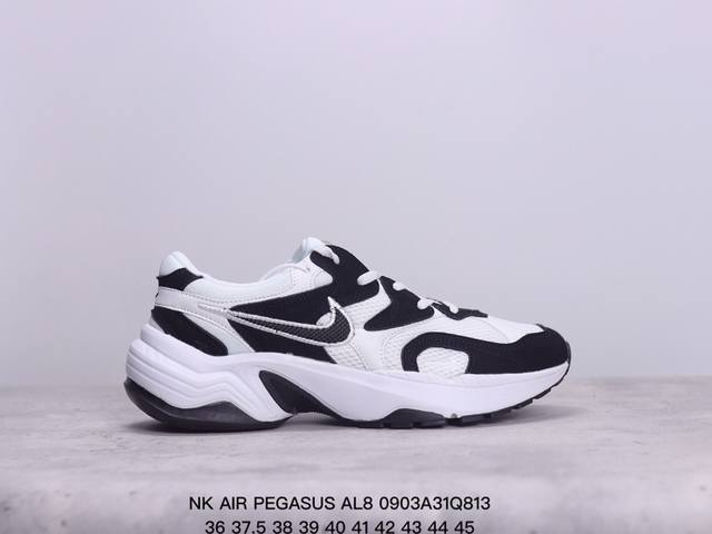 公司级耐克nk Air Pegasus Al8舒适百搭耐磨透气低帮跑步鞋时尚厚底老爹鞋专为跑者打造的熟悉弹力脚感再度回归 助你攻克各种目标 再不然 也能为你增添