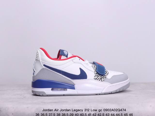 Jordan Air Jordan Legacy 312 Low Gc ” 25Th Anniversary “ Aj312低帮 头层魔术贴三合一板鞋 Dv 新