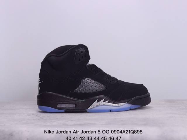 真标nike Jordan Air Jordan 5 Og’Grape’皮革 舒适百搭 防滑 耐磨 高帮 复古篮球鞋 货号:Dd0587- 尺码:40-47 x