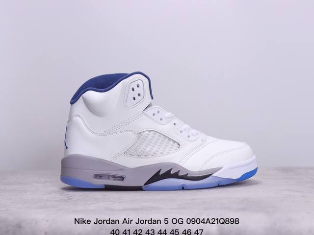 真标nike Jordan Air Jordan 5 Og’Grape’皮革 舒适百搭 防滑 耐磨 高帮 复古篮球鞋 货号:Dd0587- 尺码:40-47 x