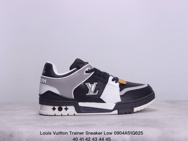 公司级全新lv路易威登louis Vuitton Trainer Sneaker Low休闲运动文化百搭板鞋 尺码:如图 xm0904Q625