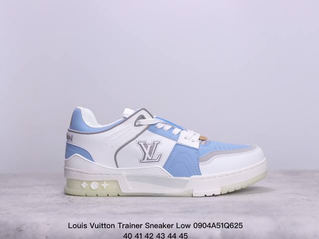 公司级全新lv路易威登louis Vuitton Trainer Sneaker Low休闲运动文化百搭板鞋 尺码:如图 xm0904Q625