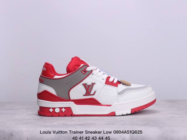 公司级全新lv路易威登louis Vuitton Trainer Sneaker Low休闲运动文化百搭板鞋 尺码:如图 xm0904Q625