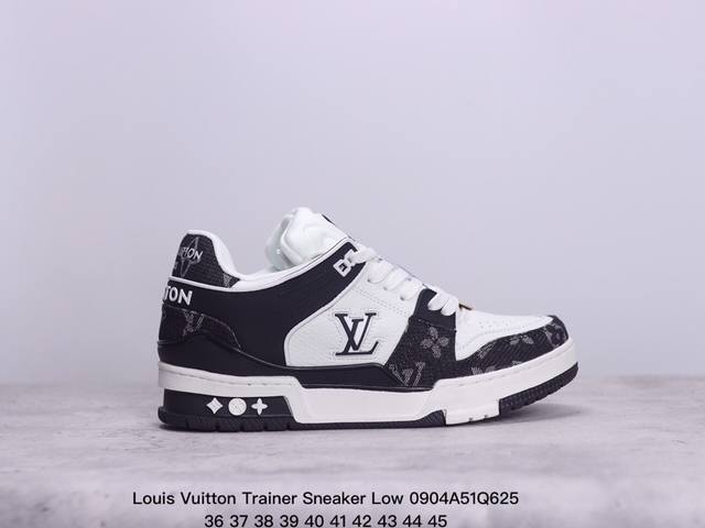 公司级全新lv路易威登louis Vuitton Trainer Sneaker Low休闲运动文化百搭板鞋 尺码:如图 xm0904Q625