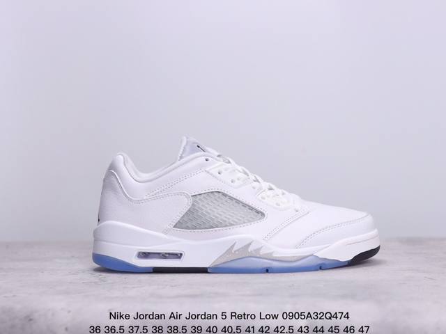 公司级nike Jordan Air Jordan 5 Retro Low Cny 皮革 舒适百搭 防滑 耐磨 低帮 复古篮球鞋 货号:819951 003 尺