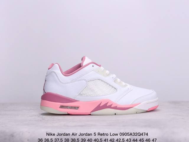 公司级nike Jordan Air Jordan 5 Retro Low Cny 皮革 舒适百搭 防滑 耐磨 低帮 复古篮球鞋 货号:819951 003 尺