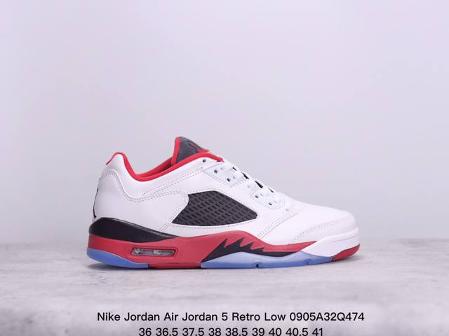 公司级nike Jordan Air Jordan 5 Retro Low Cny 皮革 舒适百搭 防滑 耐磨 低帮 复古篮球鞋 货号:819951 003 尺