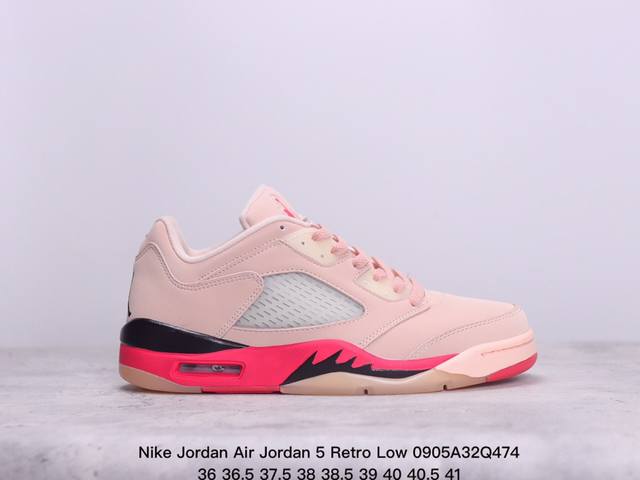 公司级nike Jordan Air Jordan 5 Retro Low Cny 皮革 舒适百搭 防滑 耐磨 低帮 复古篮球鞋 货号:819951 003 尺