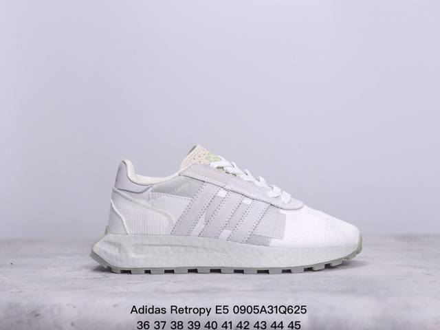 公司级阿迪达斯adidas Retropy E5阿迪新款运动休闲爆米花 三叶草 厚底 跑鞋 新款低帮经典运动鞋以70年代经典跑步鞋为灵感 新鲜演绎复古造型 搭载