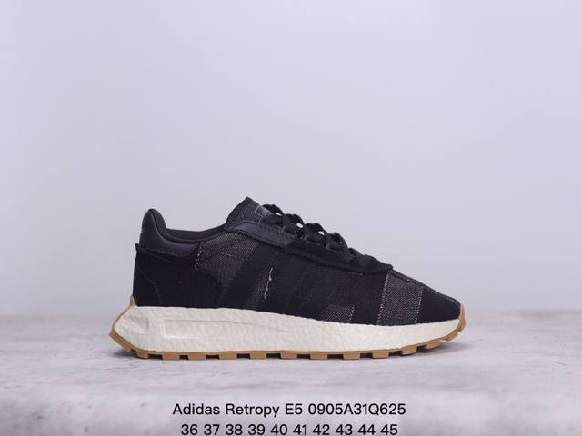 公司级阿迪达斯adidas Retropy E5阿迪新款运动休闲爆米花 三叶草 厚底 跑鞋 新款低帮经典运动鞋以70年代经典跑步鞋为灵感 新鲜演绎复古造型 搭载