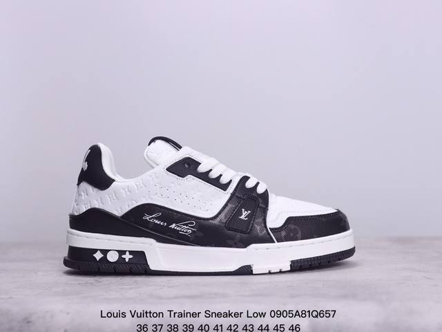 全新lv 钻石路易威登louis Vuitton Trainer Sneaker Low休闲运动文化百搭板鞋 ！ xm0905Q657 - 点击图像关闭