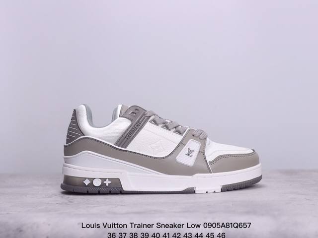 全新lv 钻石路易威登louis Vuitton Trainer Sneaker Low休闲运动文化百搭板鞋 ！ xm0905Q657 - 点击图像关闭