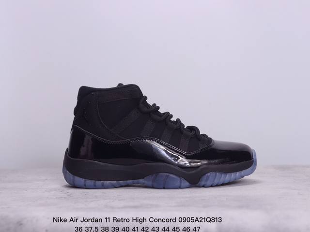 真标nike Air Jordan 11 Retro High Concord 耐克 Aj11代迈克尔 乔丹低帮运动文化篮球鞋 货号:378037 006 尺码