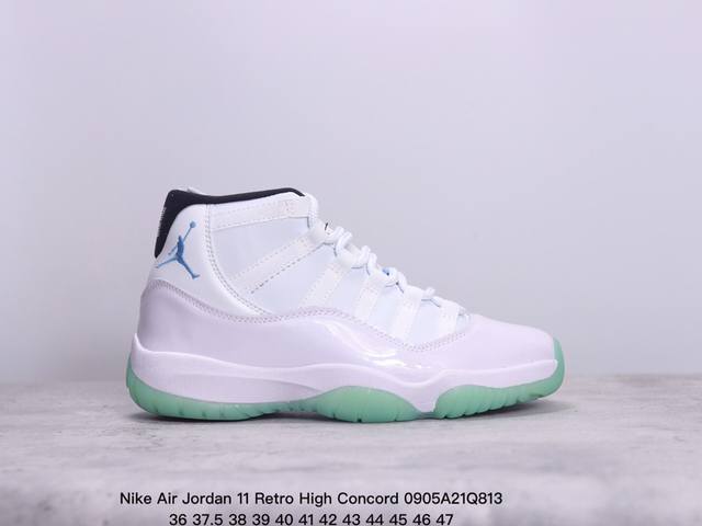 真标nike Air Jordan 11 Retro High Concord 耐克 Aj11代迈克尔 乔丹低帮运动文化篮球鞋 货号:378037 006 尺码