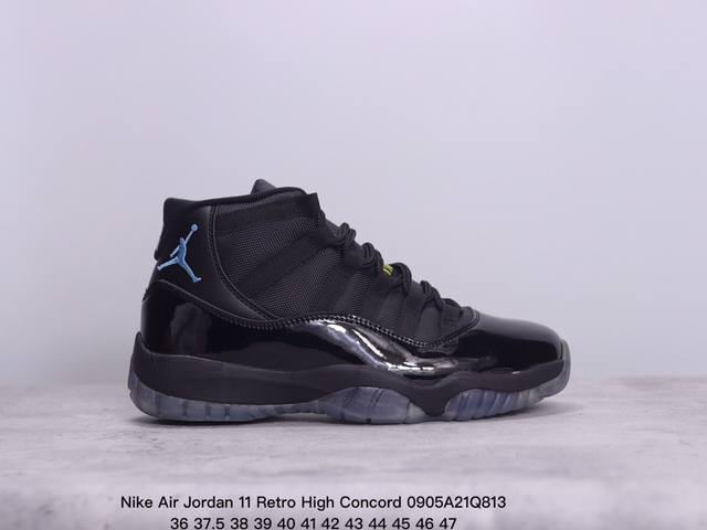 真标nike Air Jordan 11 Retro High Concord 耐克 Aj11代迈克尔 乔丹低帮运动文化篮球鞋 货号:378037 006 尺码