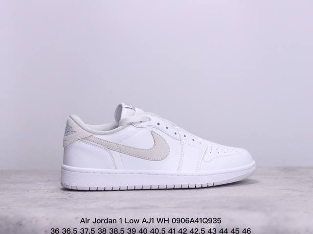 头层真标带半码！ 乔丹air Jordan 1 Low Aj1 Wh 乔1 低帮复古文化休闲运动篮球鞋。凭借出色的性能和吸睛的外观， Air Jordan直是风