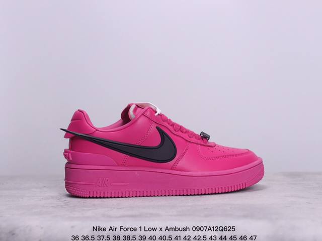 Nike Air Force 1 Low X Ambush 联名款 耐克空军一号低帮板鞋 牛皮材质 公司级 内置气垫 真标带半码 Size:36-47码 xm0