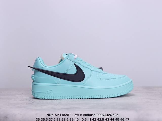 Nike Air Force 1 Low X Ambush 联名款 耐克空军一号低帮板鞋 牛皮材质 公司级 内置气垫 真标带半码 Size:36-47码 xm0