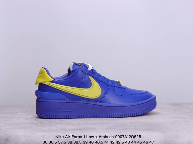 Nike Air Force 1 Low X Ambush 联名款 耐克空军一号低帮板鞋 牛皮材质 公司级 内置气垫 真标带半码 Size:36-47码 xm0