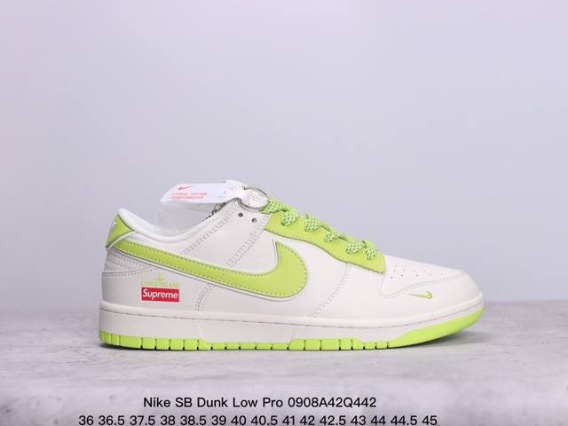 耐克 Nike Sb Dunk Low Pro 复古低帮休闲运动滑板板鞋。采用脚感柔软舒适zoomair气垫，有效吸收滑板等极限运动在落地时带来的冲击力，为街头 - 点击图像关闭