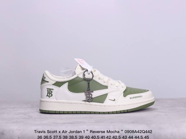 公司级aj1倒勾travis Scott X Air Jordan 1 ” Reverse Mocha “ Aj1乔1 Ts 闪电 联名倒钩 低帮文化篮球鞋 完 - 点击图像关闭