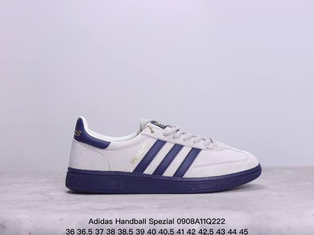 公司级adidas Handball Spezial 复古单品阿迪达斯经典款复古休闲板鞋 #原厂原档案开发出品 皮料切割干净无任何毛边 鞋型细节完美 超高清洁度