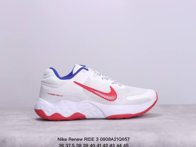 耐克 Nike Renew Ride 3网面透气软底耐磨避震轻便休闲运动跑步鞋 xm0908Q657