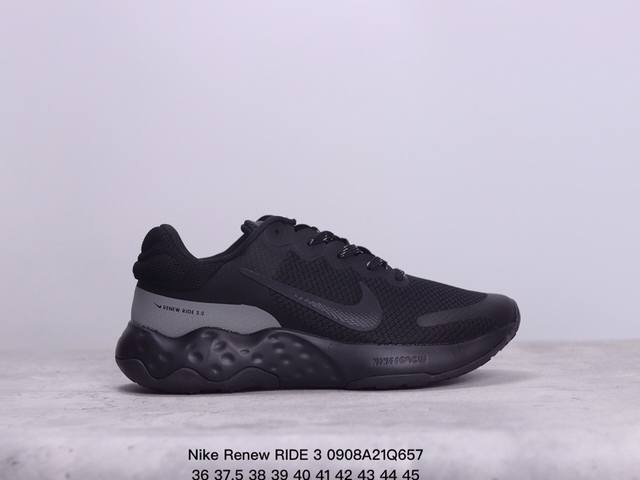 耐克 Nike Renew Ride 3网面透气软底耐磨避震轻便休闲运动跑步鞋 xm0908Q657