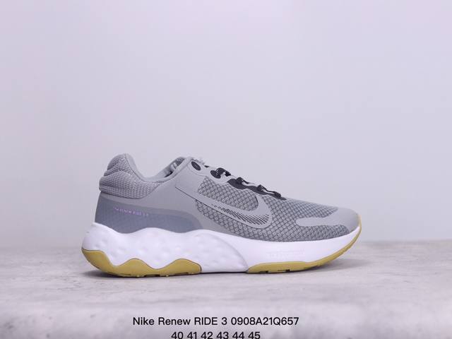 耐克 Nike Renew Ride 3网面透气软底耐磨避震轻便休闲运动跑步鞋 xm0908Q657