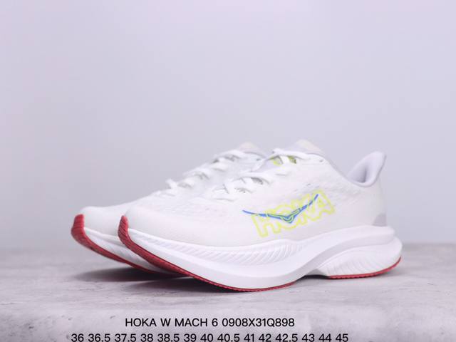 公司级小红书推荐hoka W Mach 6全新配色 这个品牌来自于新西兰的毛利语，Hoka表示大地，One One表示飞越，连起来就是飞越地平线，One One