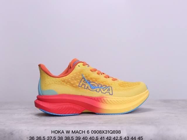 公司级小红书推荐hoka W Mach 6全新配色 这个品牌来自于新西兰的毛利语，Hoka表示大地，One One表示飞越，连起来就是飞越地平线，One One