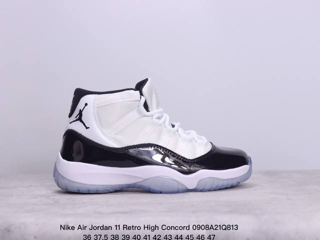 真标nike Air Jordan 11 Retro High Concord 耐克 Aj11代迈克尔 乔丹低帮运动文化篮球鞋 货号:Dv2629-103 xm