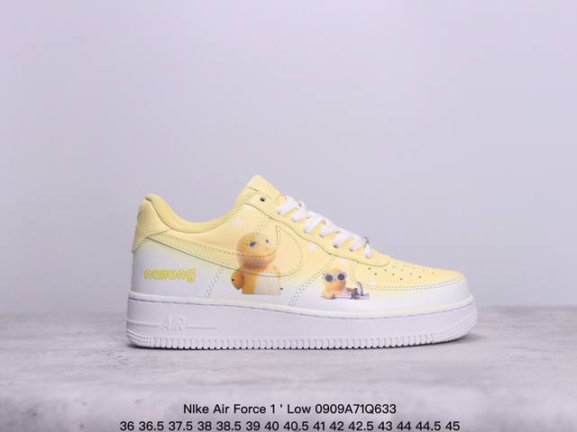 海外限量发售！公司级nike Air Force 1 ' Low “奶龙”空军一号 低帮 运动鞋 休闲鞋 折边针车 工艺难度大 原楦头原纸板 原装鞋盒 定制五金