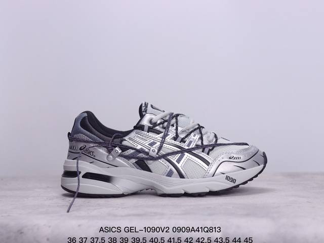 公司级asics 亚瑟士 Gel-1090V2量子系列硅胶回弹休闲运动跑步鞋 装备充满未来感 日本专业跑鞋品牌 货号: 3A115-025 尺码:36 37 3