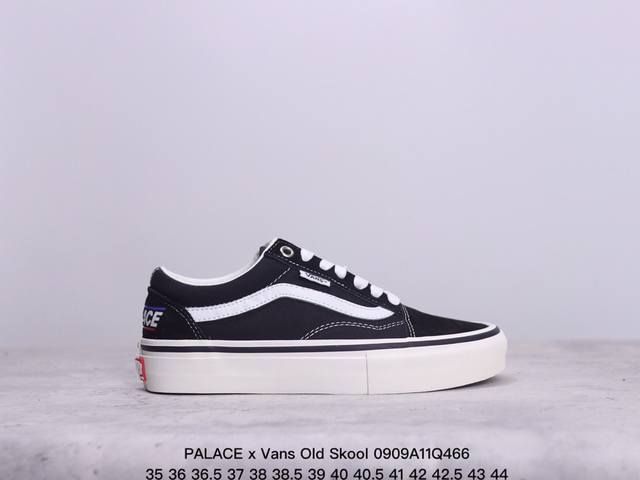 Palace X Vans Old Skool 休闲时尚 低帮 板鞋 男女同款 黑色 货号:Vnoa5Krxba2 尺码:35 36 37 38 38.5 39