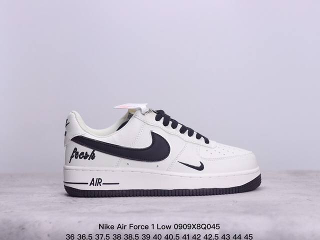 耐克nike Air Force 1 Low 空军一号低帮百搭休闲运动板鞋 柔软、弹性十足的缓震性能和出色的中底设计 横跨复古与现代的外型结合 造就出风靡全球三