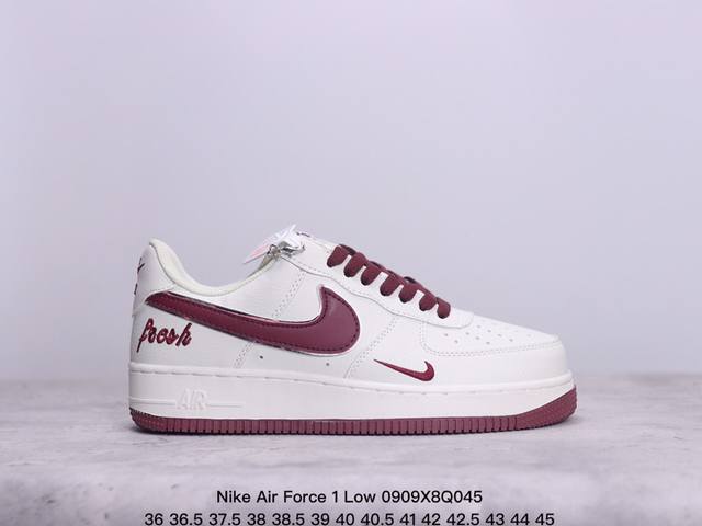 耐克nike Air Force 1 Low 空军一号低帮百搭休闲运动板鞋 柔软、弹性十足的缓震性能和出色的中底设计 横跨复古与现代的外型结合 造就出风靡全球三