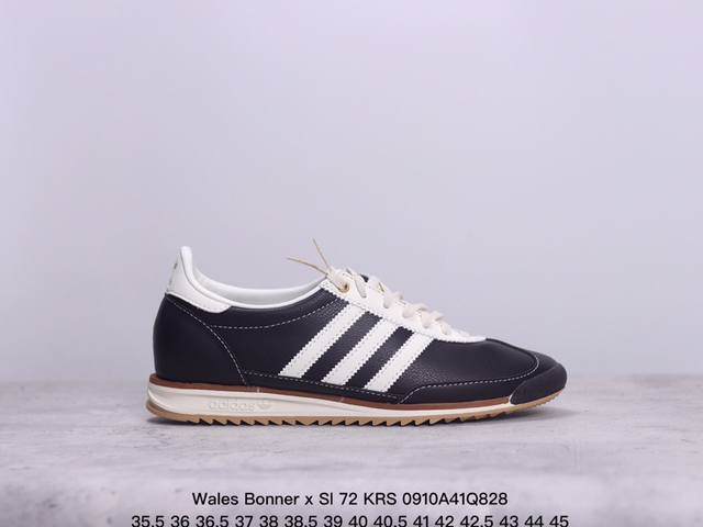 公司级复古前卫都占了，联乘英国设计师品牌wales Bonner X Sl 72 Krs 经典复古低帮休闲运动慢跑鞋 尺码：36 36 37 38 38 39