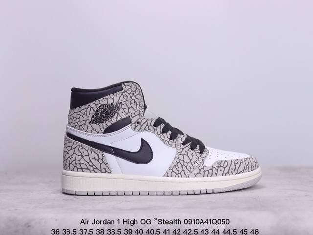 公司级air Jordan 1 High Og ”Stealth“ Aj1 乔1 555088-037 #最具性价比 用料绝不含糊 鞋子质感 整体鞋型 漏斗收腰