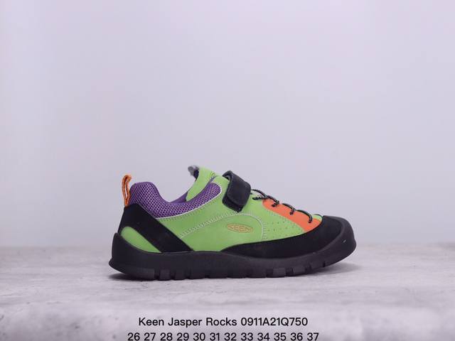 童鞋 美国人气户外品牌-科恩keen Jasper Rocks Sp贾斯珀都市系列复古低帮系带 儿童运动鞋 魔术贴 户外风露营徒步登山运动训练鞋 。原楦型开发纸