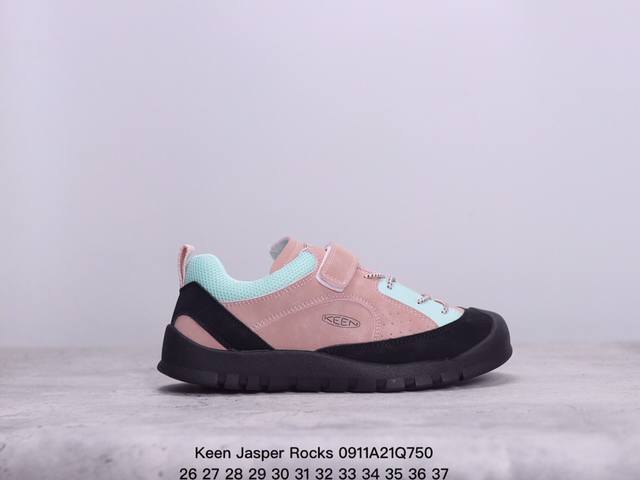 童鞋 美国人气户外品牌-科恩keen Jasper Rocks Sp贾斯珀都市系列复古低帮系带 儿童运动鞋 魔术贴 户外风露营徒步登山运动训练鞋 。原楦型开发纸