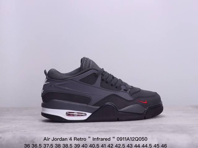 公司级aj4 Air Jordan 4 Retro ” Infrared “ Aj4乔4 男子文化篮球鞋 大厂出品 主力合作工厂 全新模具开发 纯正4代正确鞋型