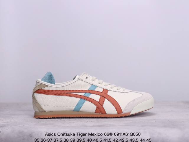 公司级asics 亚瑟士 男女鞋真标半码制 日产经典老牌-鬼塚虎 Onitsuka Tiger Mexico 66经典墨西哥系列复古经典百搭板鞋休闲运动鞋慢跑鞋