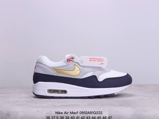 Nike Air Max1绒面革透气网眼系带防滑低帮生活休闲鞋 xm0912Q222